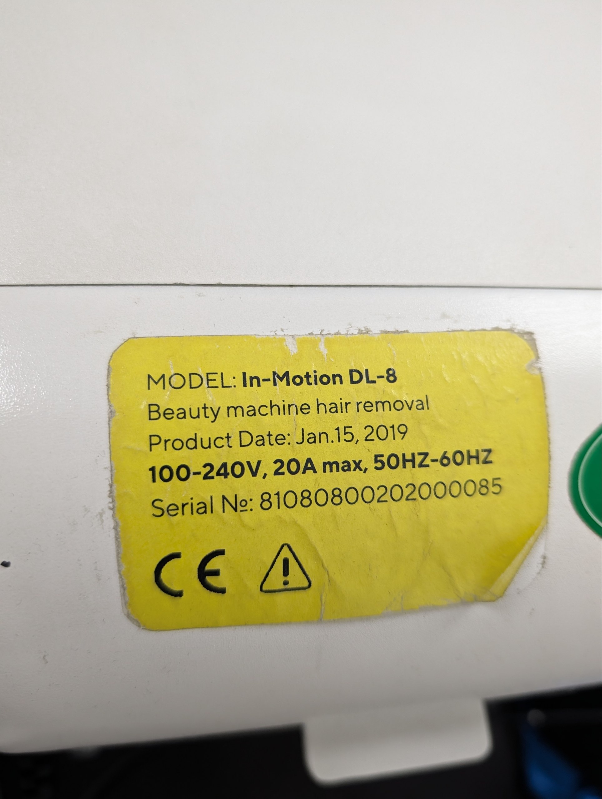 Шильдик модели In-Motion DL-8 производителя Otto Laser Systems